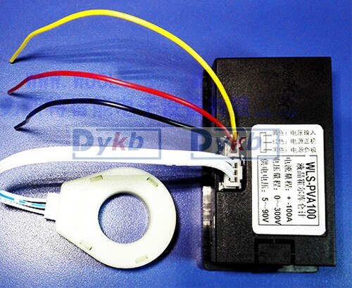 Dc 400a 200a 100a 50a hall coulomb meter batteri monitor digital spænding ammeter effekt kapacitet kwh elektrisk energi lcd display
