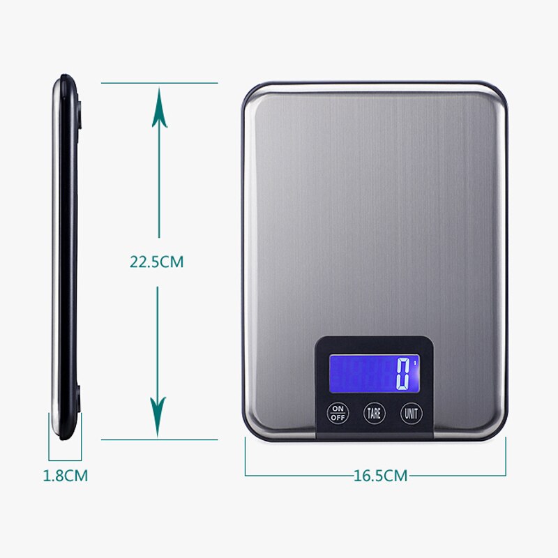 NEWACALOX Digital Kitchen Scale 15kg x 1g Protein Food Die Postal Fish Balance Cuisine LCD Eletronic Weighing Health Scales