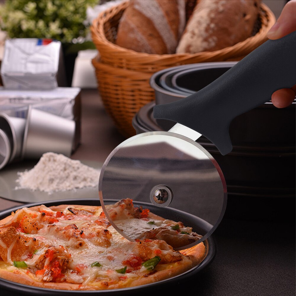 EHZ Pizza Cutter Wheel Stainless Steel Pizza Wheel Super Sharp Pizzar Slicer with Non Slip Handle Kitchen Tool