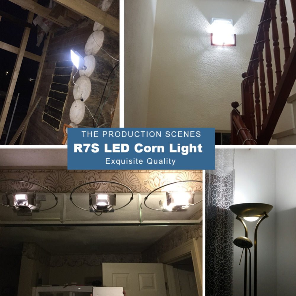 R7S LED Bulb J78 J118 Dimmable Corn Lamp 78mm 118mm 135mm 189mm Replace Halogen Light 25W 150W 500W AC 220V 110V Lampada