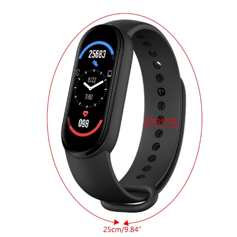 M6 Smart Horloges Voor Mannen En Vrouwen Smart Band Horloges Hartslag Bloeddruk Sleep Monitor Stappenteller