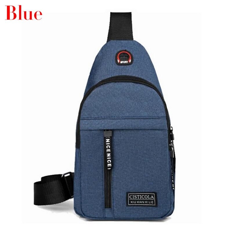 Riñonera de nailon para mujer, bolso cruzado de lona para uso diario, para deportes al aire libre, hombro y pecho: navy blue