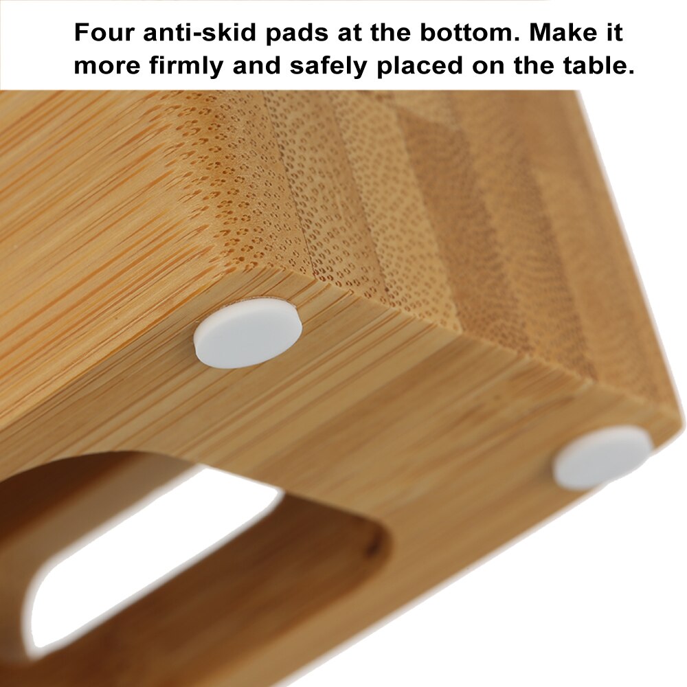 Najnowszy Smartphone ładowanie dok stacja bambus baza telefon uchwyt Smartwatch podstawka pulpit kolebka dla gabinet biurko dla telefon zegarek