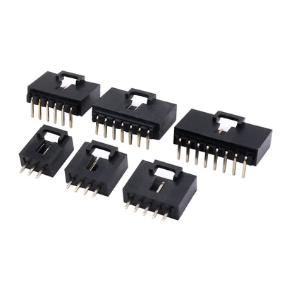 10 zestaw MX2.54 złącze Dupont 2/3/4/5/6/8/12Pin z klamrą pasa jeden rząd 2.54mm prosty Pin zakrzywione Pin obudowa terminale