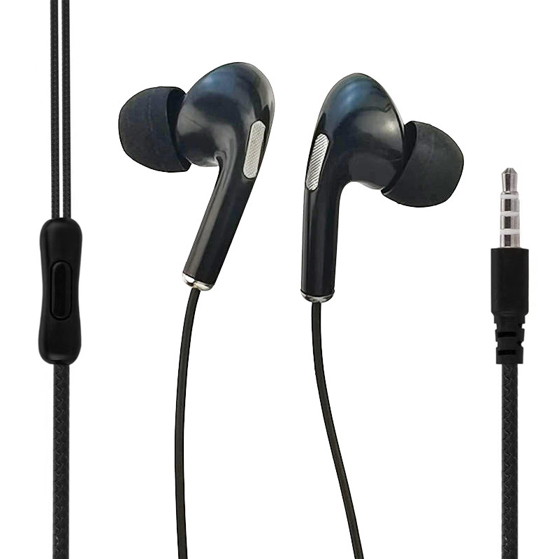 Bedrade hoofdtelefoon 3,5 mm oordopjes met bas Telefoon-oortelefoon Sport-stereoheadset met microfoon Volumeregeling Muziekoortelefoon