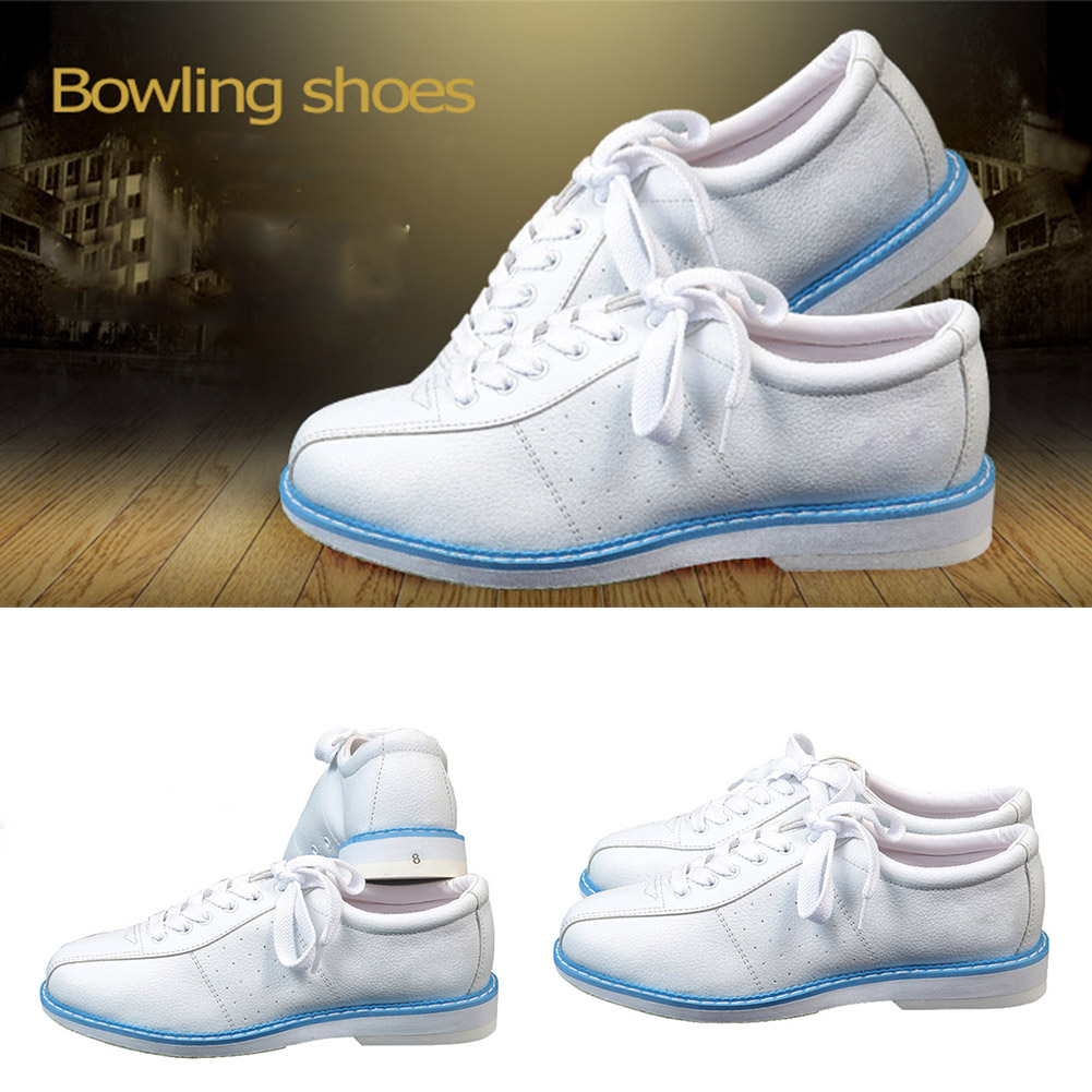 Nouvellement blanc Bowling chaussures pour hommes femmes unisexe sport débutant Bowling chaussures baskets B2Cshop