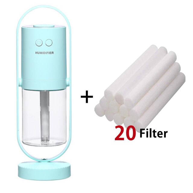 200ml Mini Luftbefeuchter Elektrische Aroma Öl Diffusor USB Kühlen Nebel Spritzgerät Luft Reiniger mit Bunten Nacht Licht für Mini xiaomi: S FilterX20