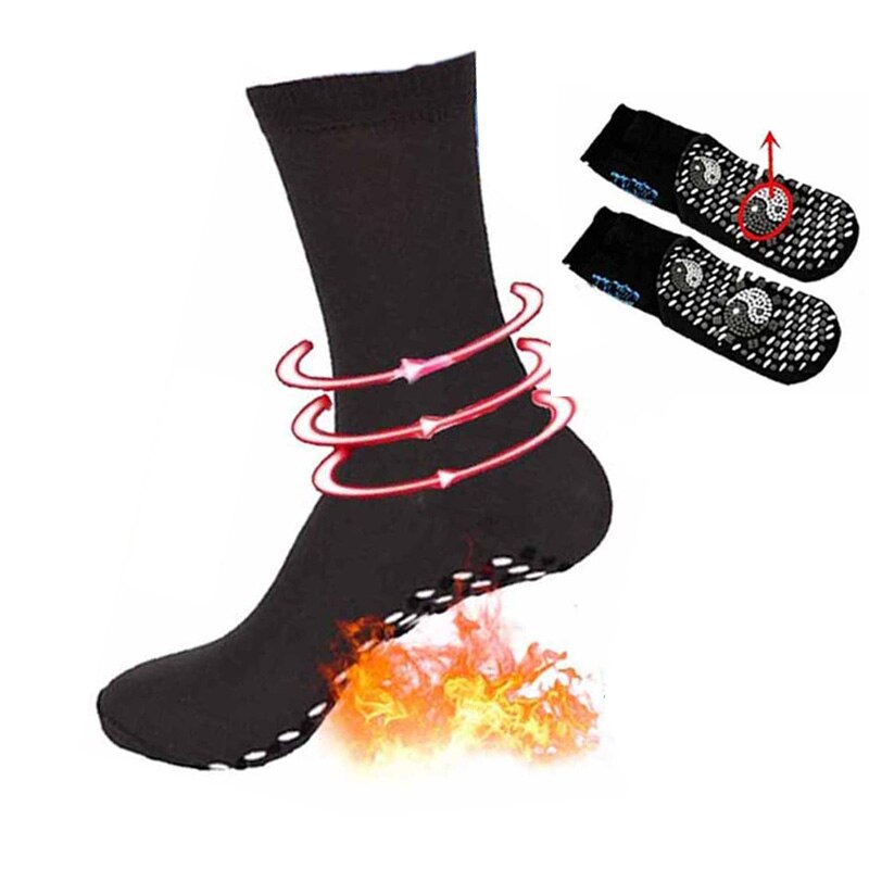 Self-Heating Health Care Socks Tourmaline Magnetic Therapy Comfortable And Breathable Massager Winter Warm Foot Care Socks