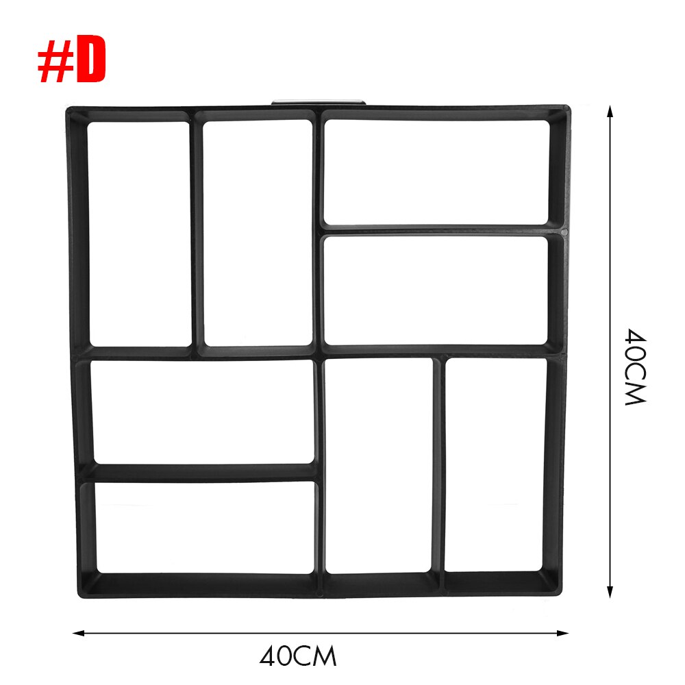 Manually DIY Reusable Concrete Paving Mold Concrete Molds Path Maker Cement Brick Garden Floor Stone Road Pave Pavement Mold: D