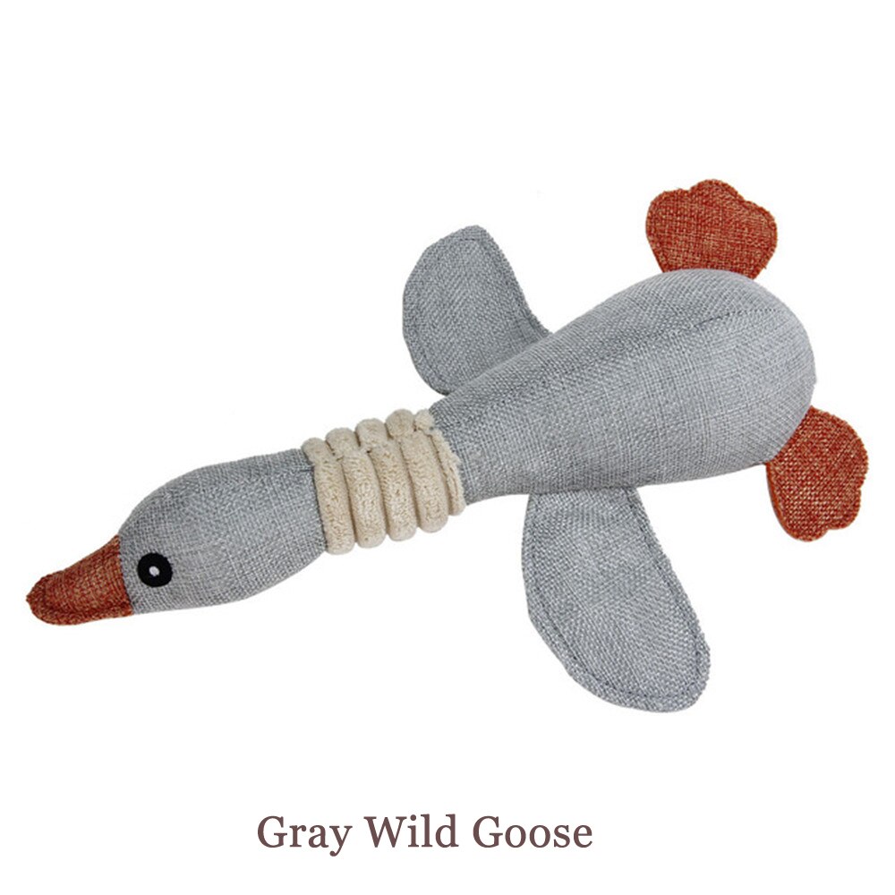 Miflame Large Dogs Toys For Pet Accessories Labrador Poodle Toys Dinosaur Small Dog Supplies Squeaky Puppy Toy For Pet Toy Chew: Wild goose gray