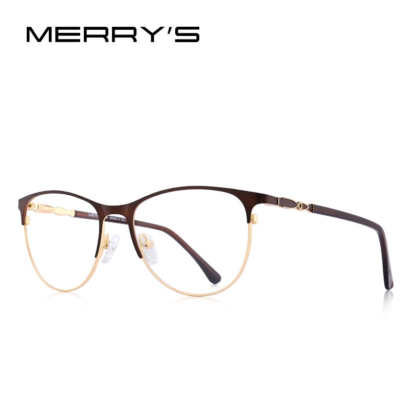 MERRYS DESIGN kobiety Retro oprawki do okularów kocie oczy damskie modne okulary korekcyjne okulary optyczne S2116: SZARY