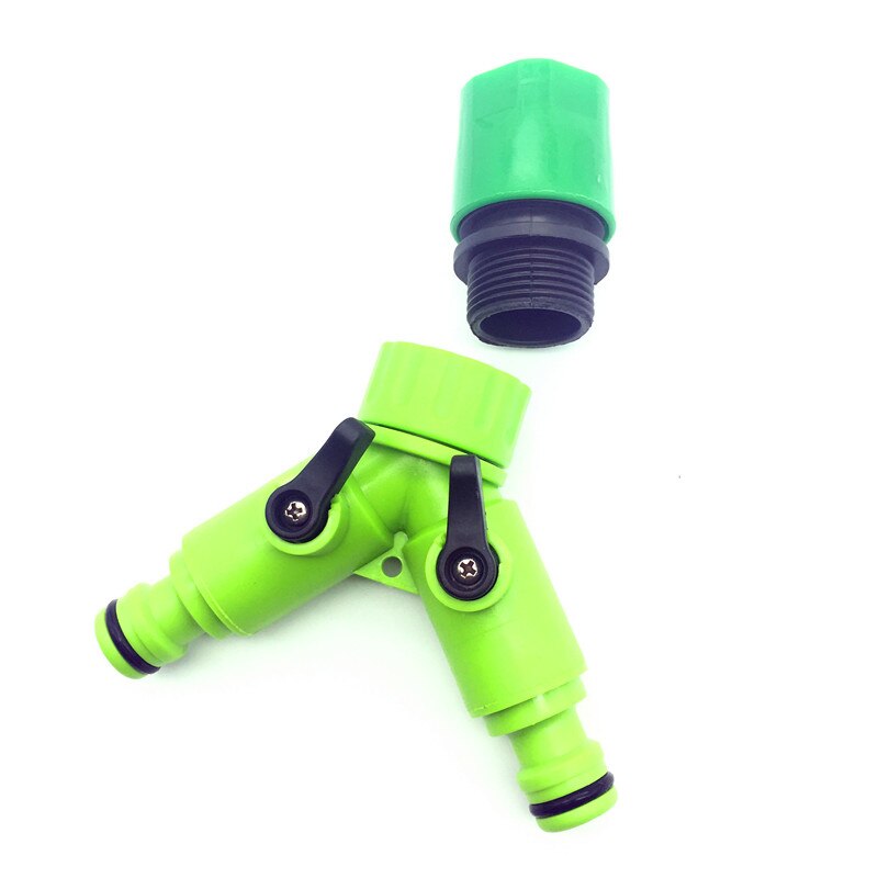 2-Way Valve Quick Connector Garden Irrigation Hose fitting Agriculture Y Valve Pipes Splitters Water Flow Control valve 1 Pc