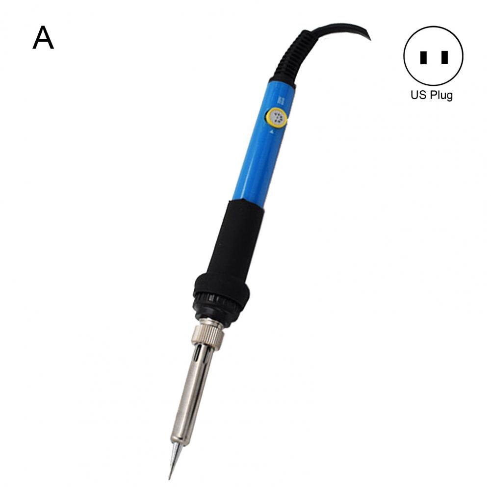 EU/US Plug 110V/220V Adjustable Temperature Electric Soldering Iron Pen Handle Solder Station Tool Welding Repair Rework: A / US