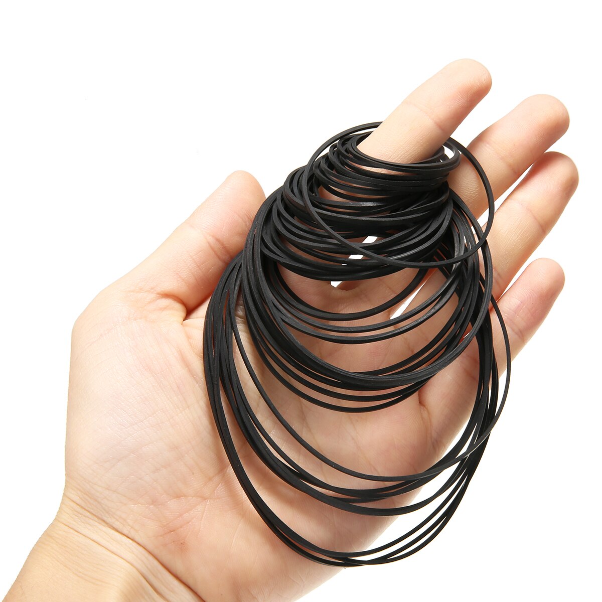 60 pcs Universal 40-130mm Mix Cassette Tape Belt Assorted Common Belt Pro for Recorders CD-ROM Video Machines DVD