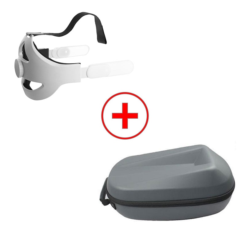 2in1 Voor Oculus Quest 2 Head Strap Opbergdoos Portable Dragen Beschermende Storage Case Met Gaming Headsets Vr Accessoires: NO.1