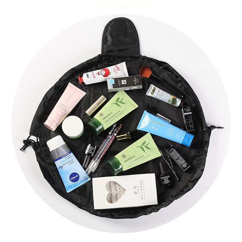 Unisex Portable Lazy Storage Cosmetic Bag Drawstring Waterproof Magic Makeup Pouch Large Capacity Travel Toiletry Bag