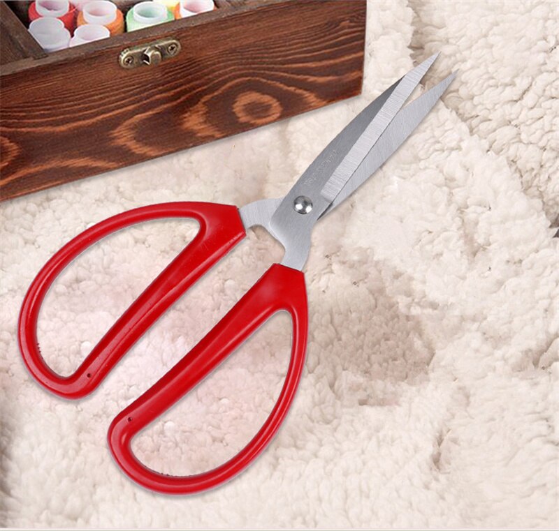 Tijeras de costura corta ropa de tela recta tijeras de sastre papelería del hogar artículos para costura cruzada herramientas