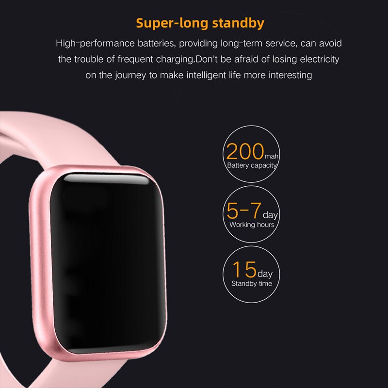 P80 hommes Smartwatch montre intelligente femmes IP68 étanche fréquence cardiaque pression artérielle pour IPhone Samsung Huawei