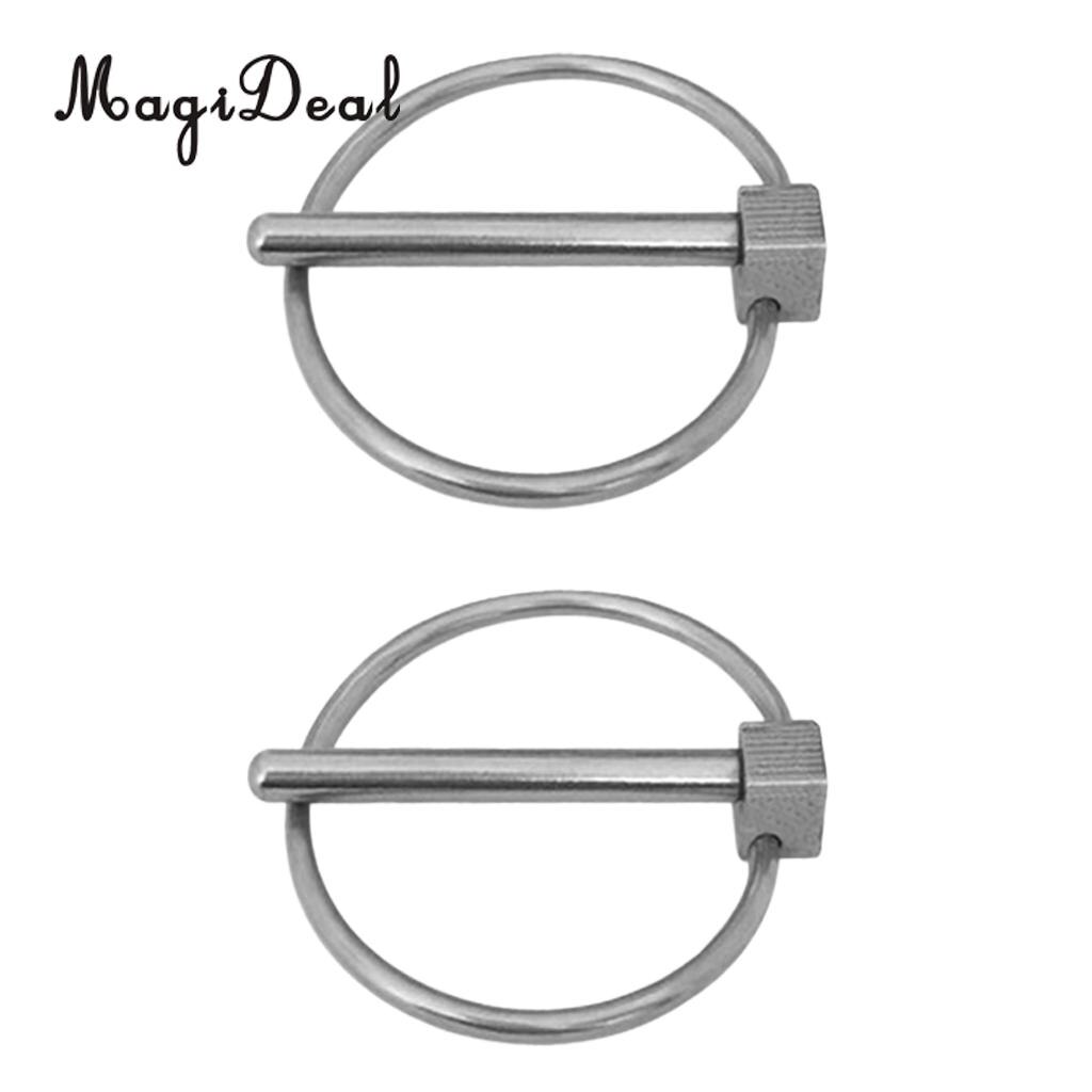 Magideal 2 delar 4mm båt kajak kanot släpvagn traktor vagn lynch pin clip