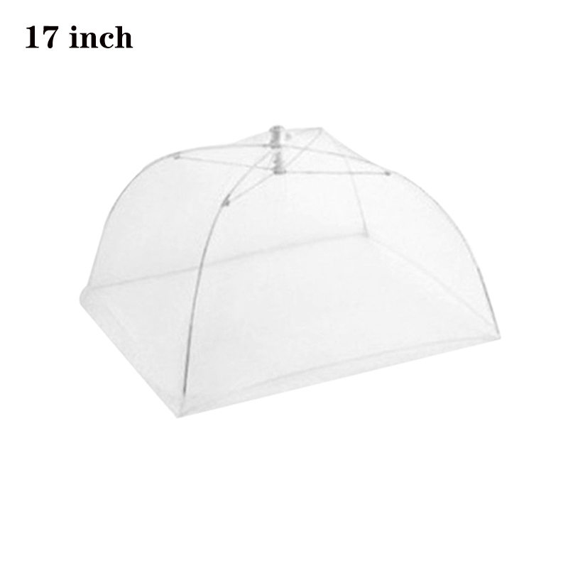 Food Covers Mesh Foldable Kitchen Anti Fly Mosquito Tent Dome Net Umbrella Picnic Protect Dish Cover Kitchen Accessories Gadgets: 17 inch