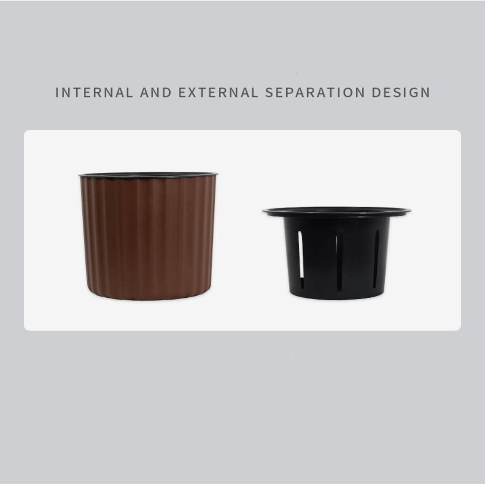 1PC Self Watering Plant Flower Pot Water Container Plastic Flower Plant Vase Pot Plants Stand Holder Container Planter Garden