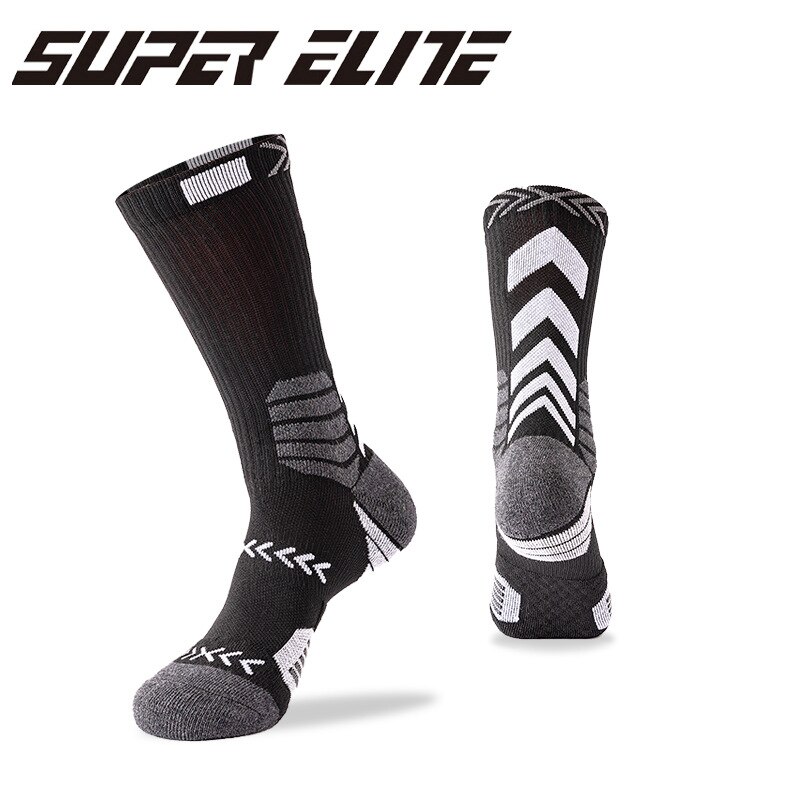 Original SUPER ELITE Lange Rohr Basketball Socken Größe 38-44 für Männer Frauen Atmungsaktiv Schweiß-absorbent Dicken Sport socken Nicht-slip