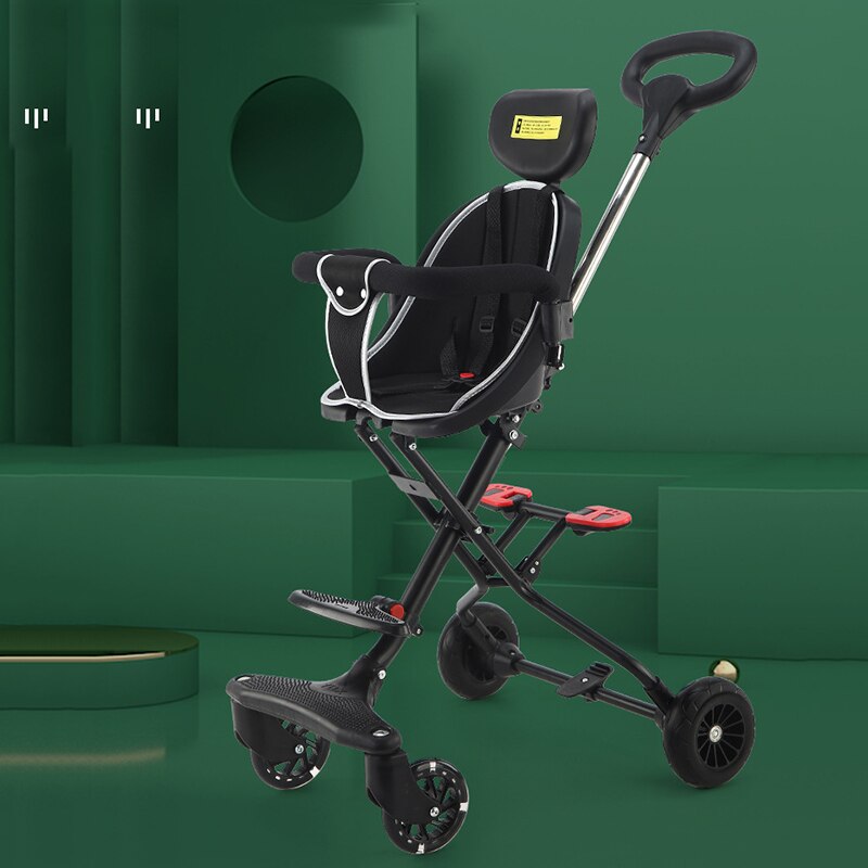 Poussette haute pour bébé, pliable, légère, à quatre roues, voiture de voyage