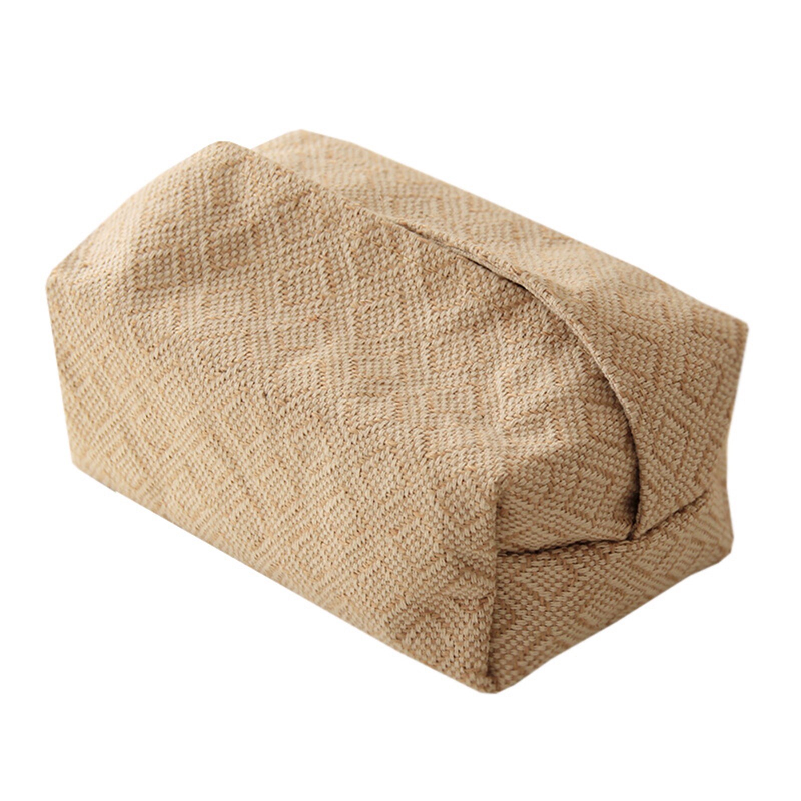 Cajas de pañuelos artísticos de tela de lino y algodón, caja de papel Simple, soporte para servilletas para el hogar, sala de estar y mesa de comedor: E