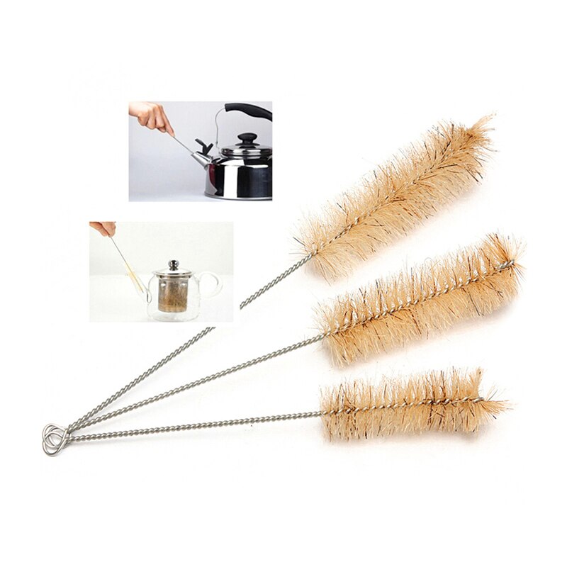 3Pcs/Set 3 Sizes Cleaning Brushes Test Tube Bottle Cleaner Laboratory Supplie For Household Housework