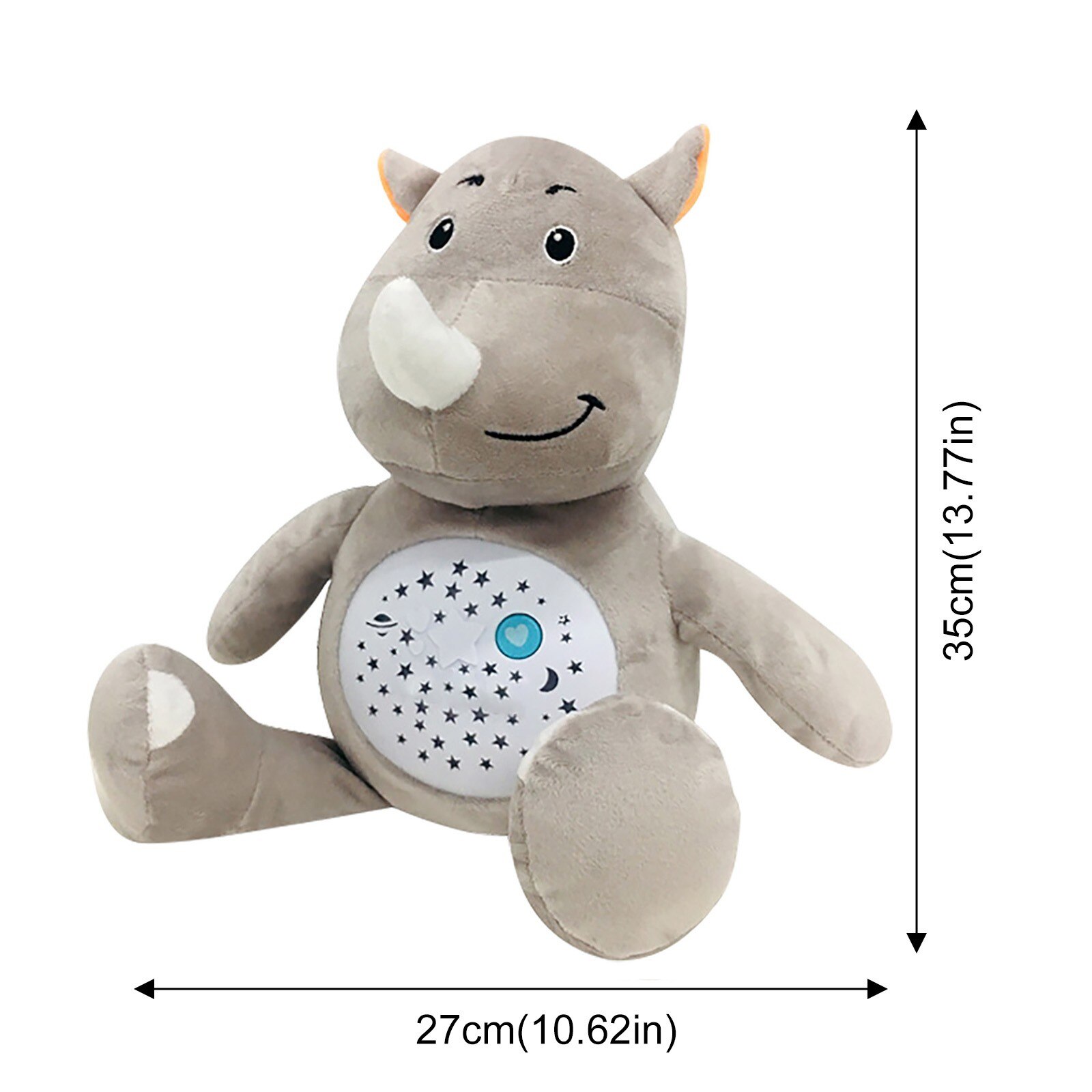 Baby Knuffels Kalm Pop Beer Witte Ruis Machine Slapen Projectie Speelgoed Dieren Knuffel Kerstcadeau Voor Kinderen