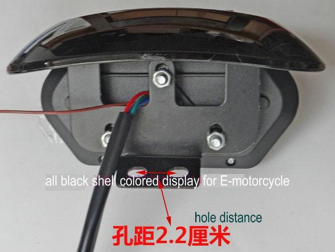 LCD display for electric bike scooter motorcycle speedometer odometer with shell 48v-96v for little turtleking battery indicator