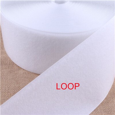 Velcros – bande de fixation velcro sans adhésif, 10CM, bande de fixation magique pour Couture, sangle Velcroing, vêtements, accessoires de Couture: white only loop