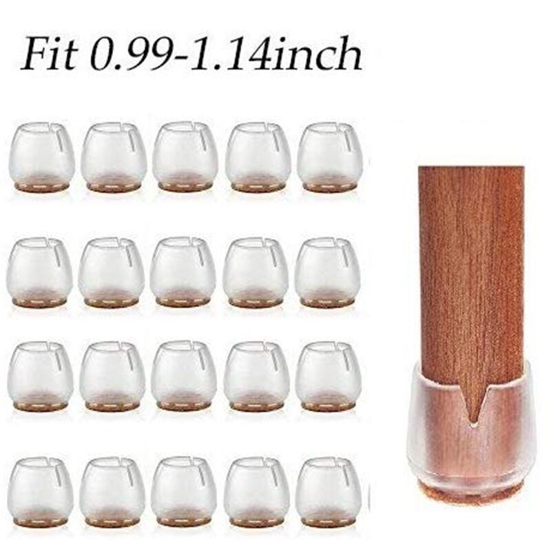 32- pack stoelpootdoppen, siliconen voetjes, tafelhoezen, beschermers voor 25-28mm vloeren