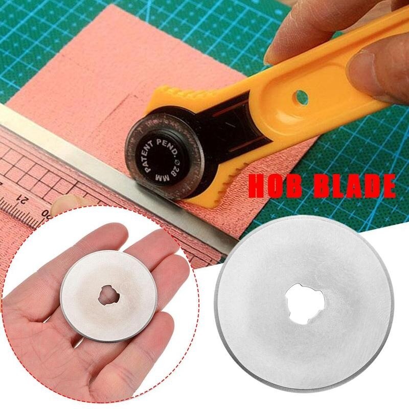 5 stk 28mm 45mm rotorskærer genopfyldningskniver patchwork stof læder håndværk stål cirkulær syning quilteskær