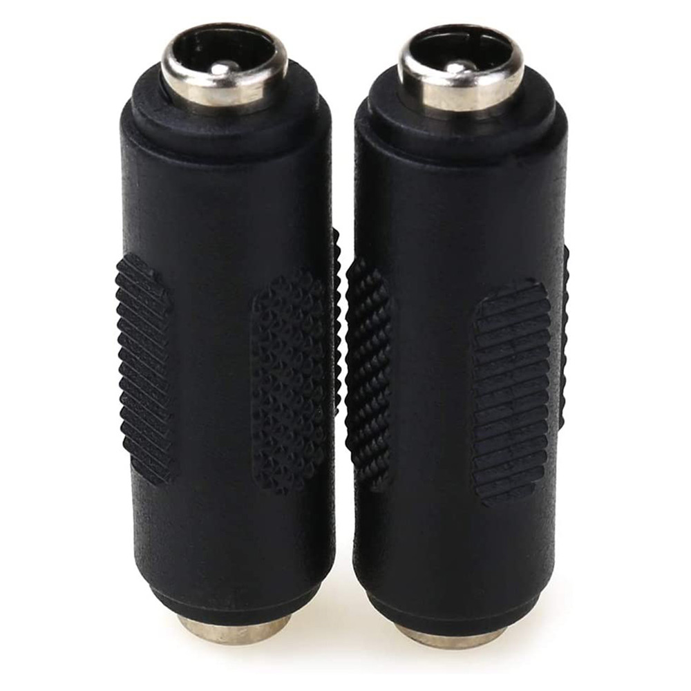 2PACK 12V 5.5mm x 2.1mm DC Power Connector Adapter, 12/24V Female to Female Power Jack Socket for Led Strip CCTV Security Camera
