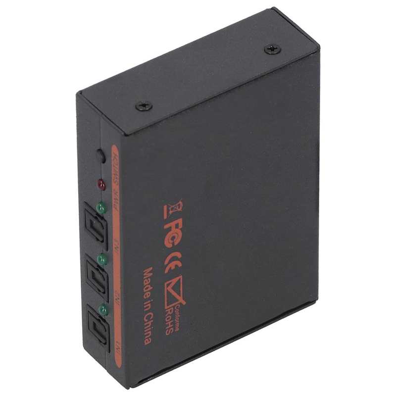 3x1 Optical Fiber Digital Audio Decoder Optical to for SPDIF/AV/RCA Converter for DSP and 96KHz/24bitDAC digital processing chip