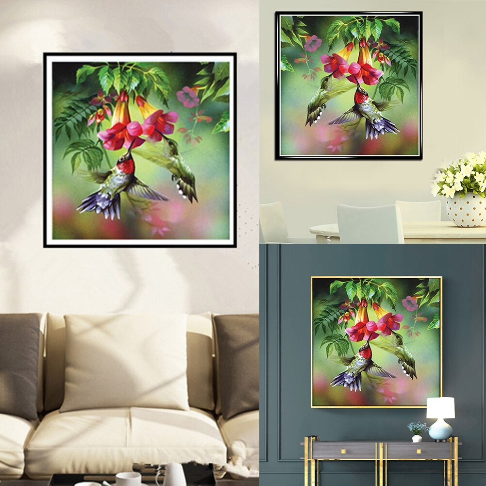 Blxecky 5d diy diamond painting par numéro cerf-volant oiseau (12 x 12 pouces /30 x 30cm)  tob
