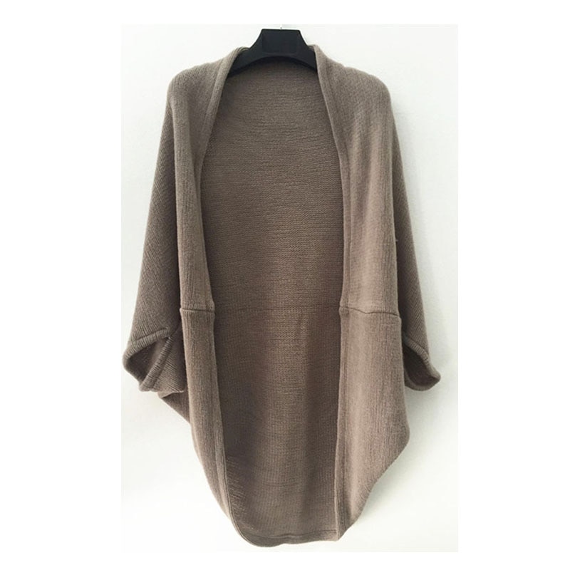 Winter Women Sweater Bat Sleeve Loose Knitted Sweaters Ladies Poncho Women Knitting Cardigan Coat Female Casual sweaters