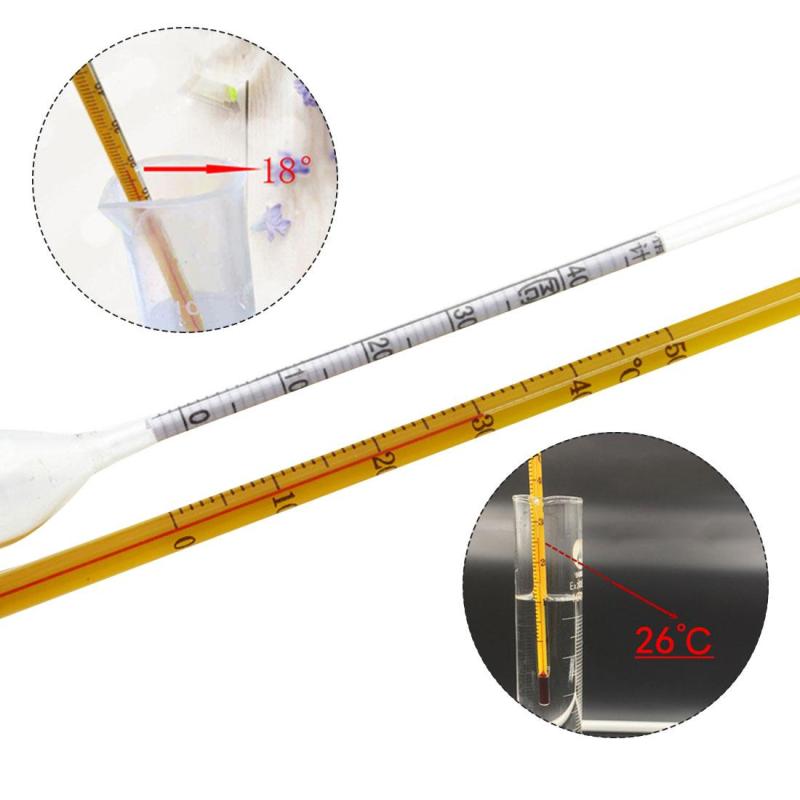 Alcohol measurement tester Wine Hydrometer Bar Detector Alcohol TesterInstrument Hydrometer Stick Alcohol Test Stick