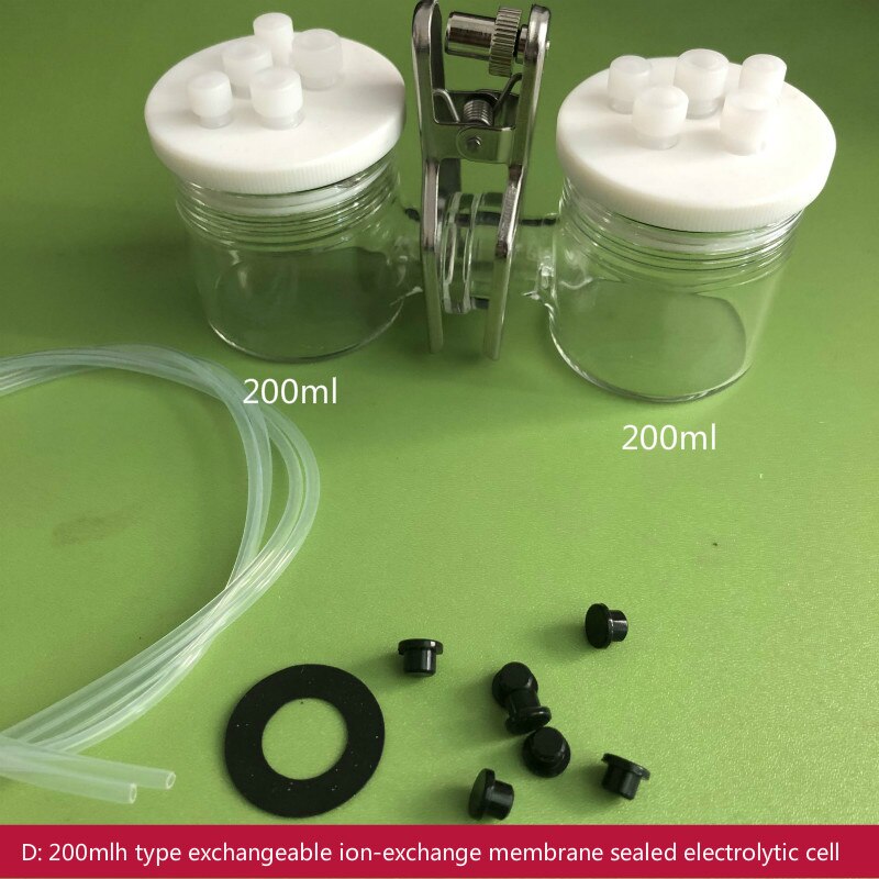 Type H sealed cell. H-type exchangeable ion-exchange membrane sealed electrolytic cell. Electrochemical matching electrode.