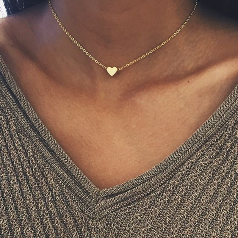 Double Layer Boho Golden Silver-plated Choker Necklace Women Layerd Chocker Necklaces For Women collier collares Necklace: f