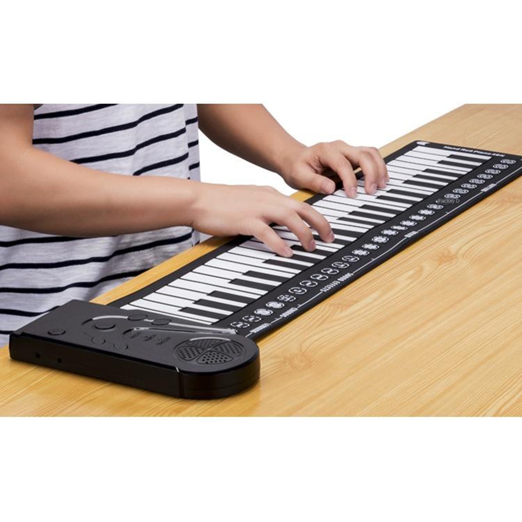 Silicone Electronic Digital 49 Keys Roll Up Piano Keyboard For Student