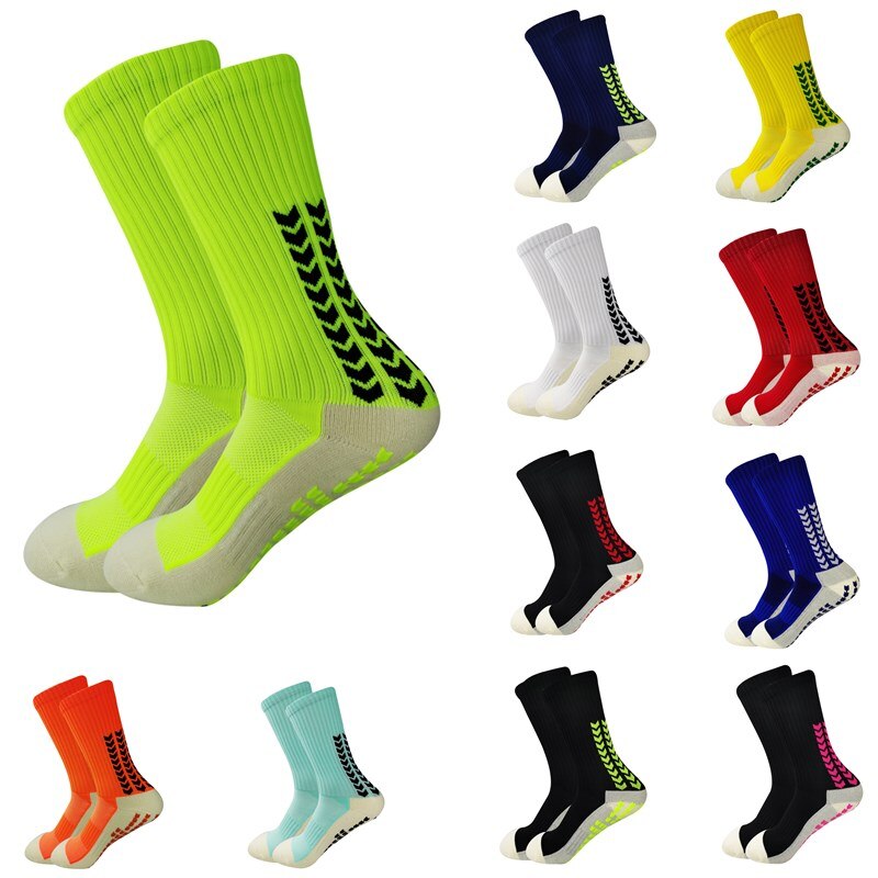 Calcetines de fútbol para hombre y mujer, medias deportivas antideslizantes con fondo de silicona, medias de agarre para baloncesto