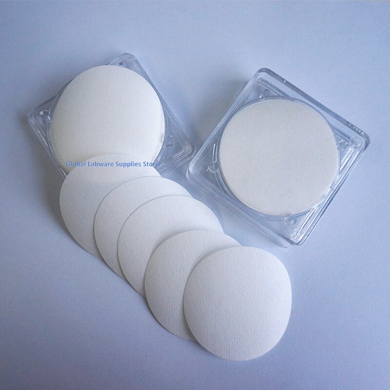 Membrana microporosa de filtración de miliporos, membrana filtrante hidrofóbica de PTFE para laboratorio, diámetro 13mm-150mm, 50 unids/lote