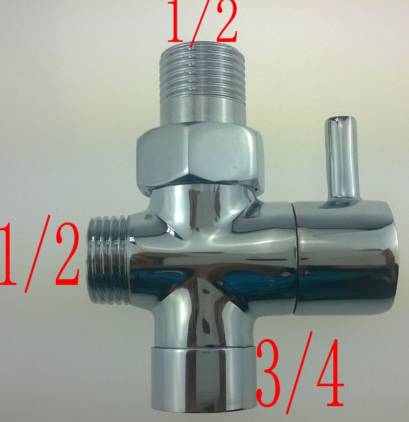 Jalostettu kupari tukeva ei ruostu kylpyhuonehana tarvikkeet jakoputki suihku vedenerotin osaventtiilin kytkinventtiili: Oranssi