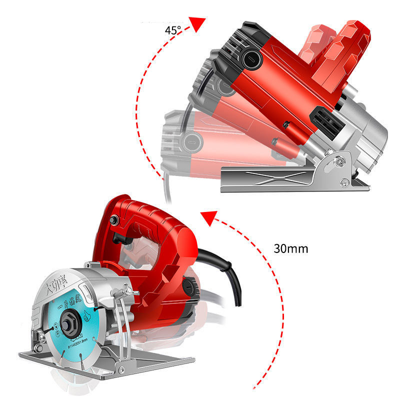 980W Electric Circular Saw,Multifunctional Cutting Machine, Tile, stone, wood, slotting and cutting machine