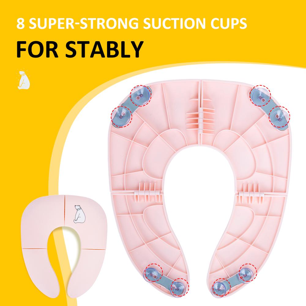 Outdoor Baby Toilet Seat Potty Training Seat Portable Toddlers Kids Potties Trainer Seats Home Non-slip Child Lavatory Seat