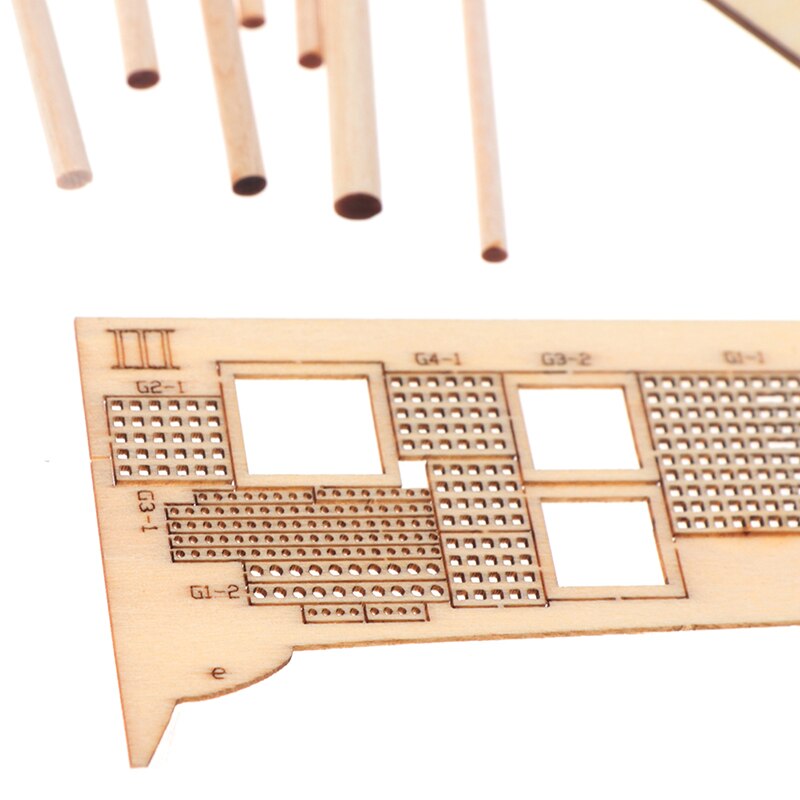 1 Set 1:100 Halcon Wooden Sailing Boat Model DIY Kit Ship Assembly Decoration