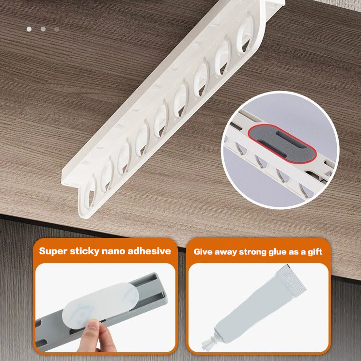 Utdragbar garderobsstång kraftig garderobsstång lämplig för garderober och förvaringsutrymmen