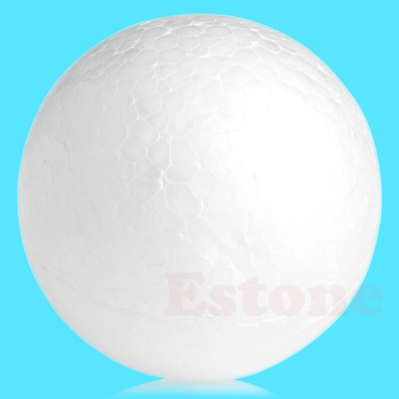 Bola de espuma de poliestireno para modelar, Material blanco, DIY